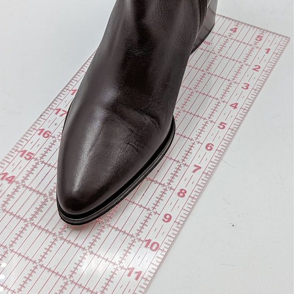 Hugo by Hugo Boss Women Silver Hardware Leather dressy Boots Size 9.5US EUR40 - Picture 3 of 12